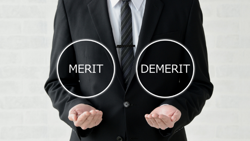 MERIT DEMERIT 抱える人
