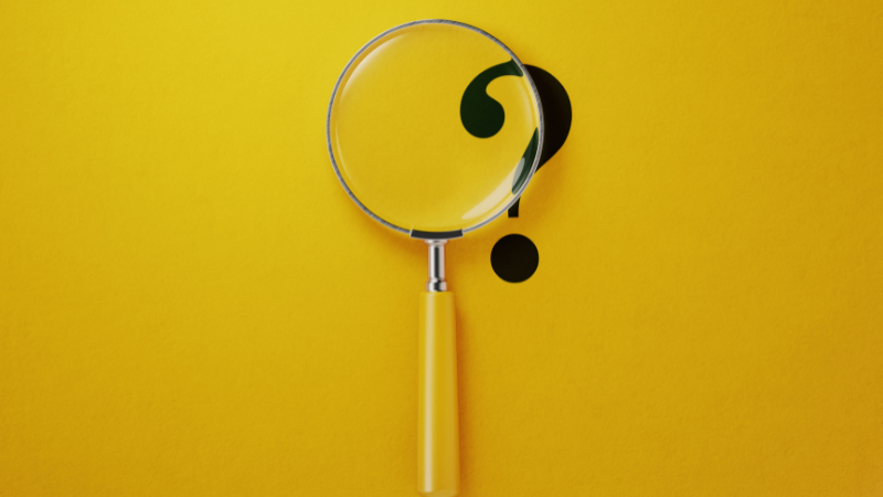 虫眼鏡 はてなマーク