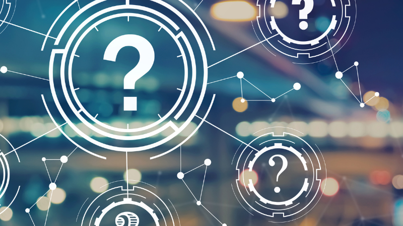 はてなマーク 電子画面