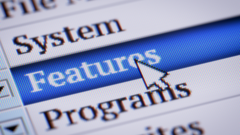 Feature パソコン画面