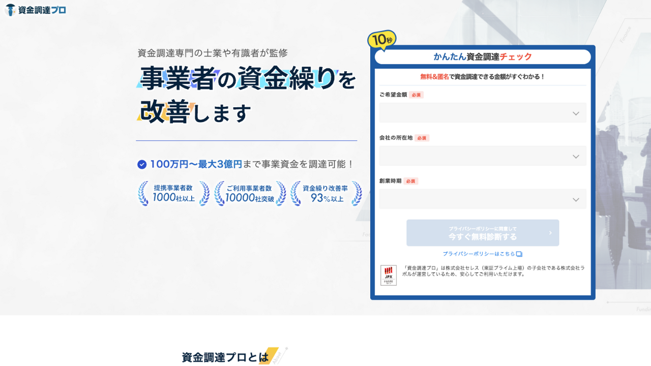 資金調達プロ公式サイト