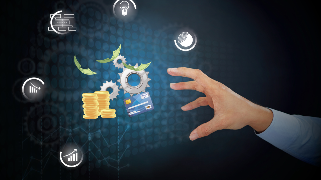 道具を掴もうとする手