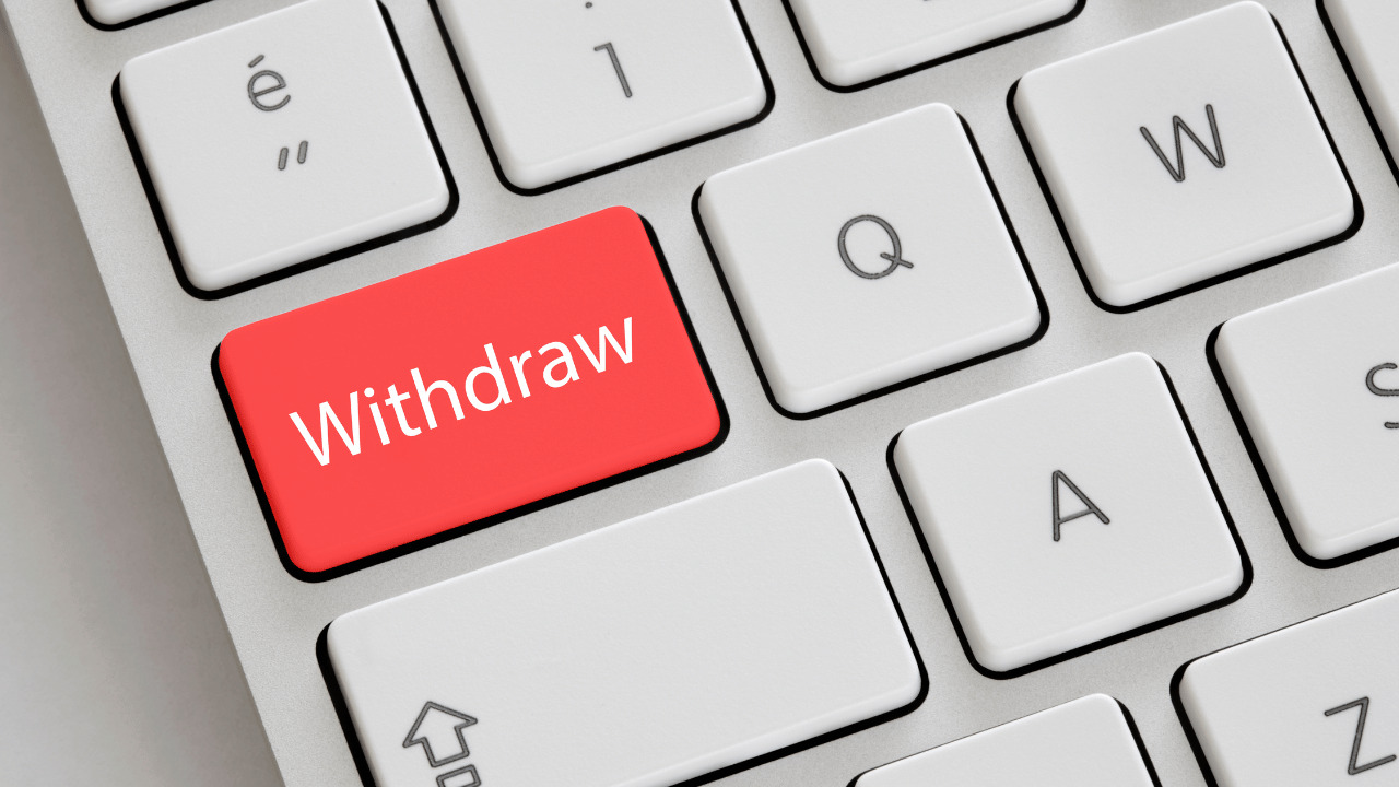 withdrawのボタン