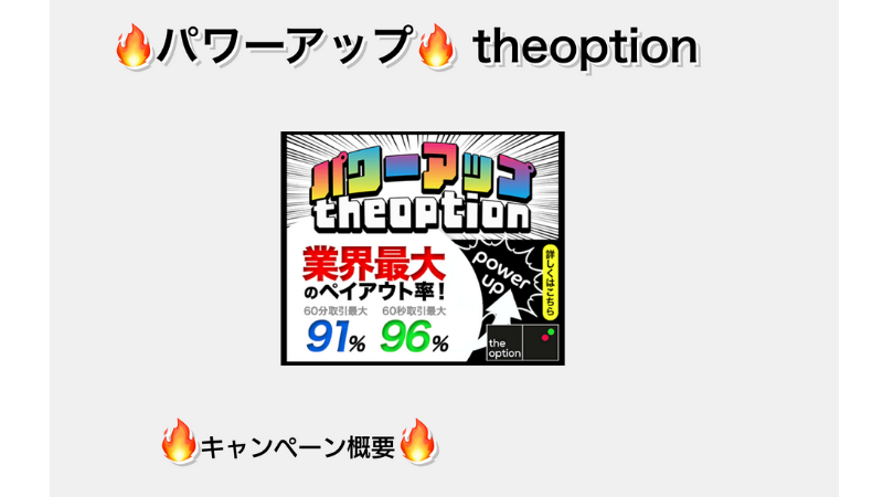 パワーアップ Theoption