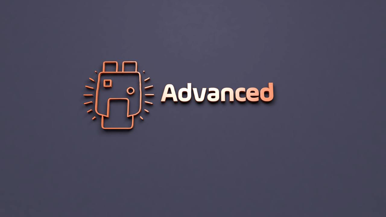 advancedの文字